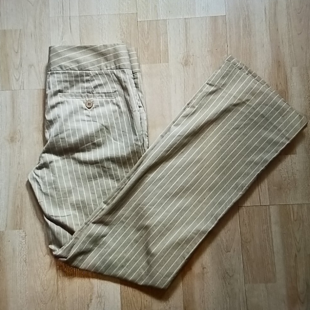 Zara pinstripe wide leg trousers